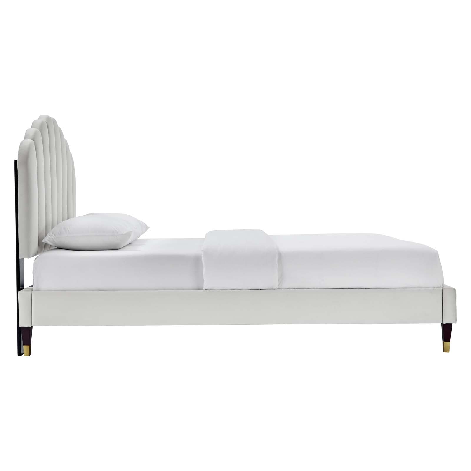 Daffodil Performance Velvet Platform Bed