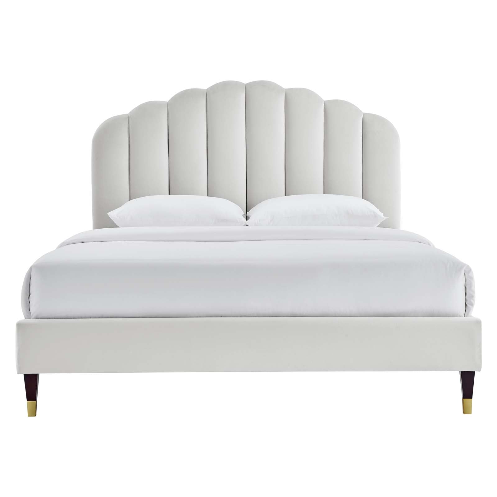 Daffodil Performance Velvet Platform Bed