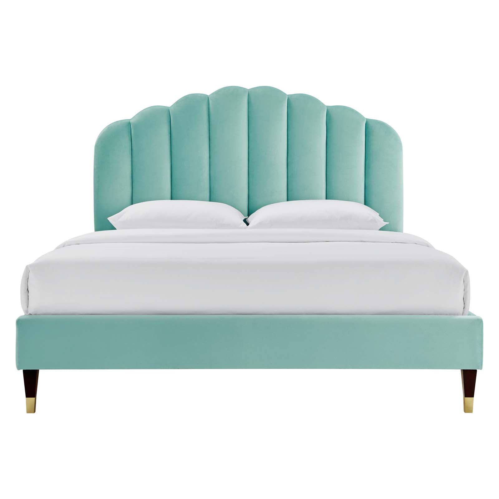 Daffodil Performance Velvet Platform Bed