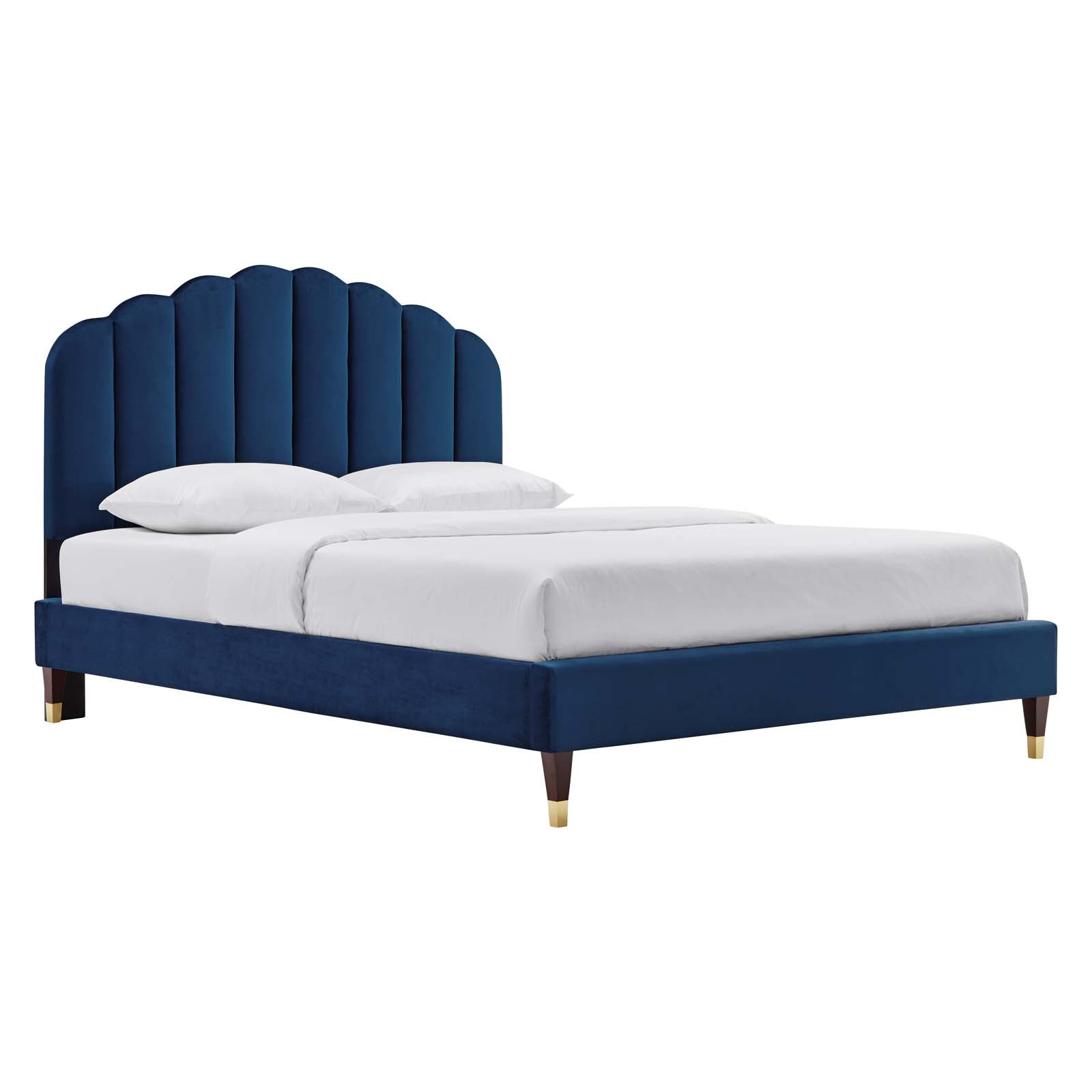 Daffodil Performance Velvet Platform Bed