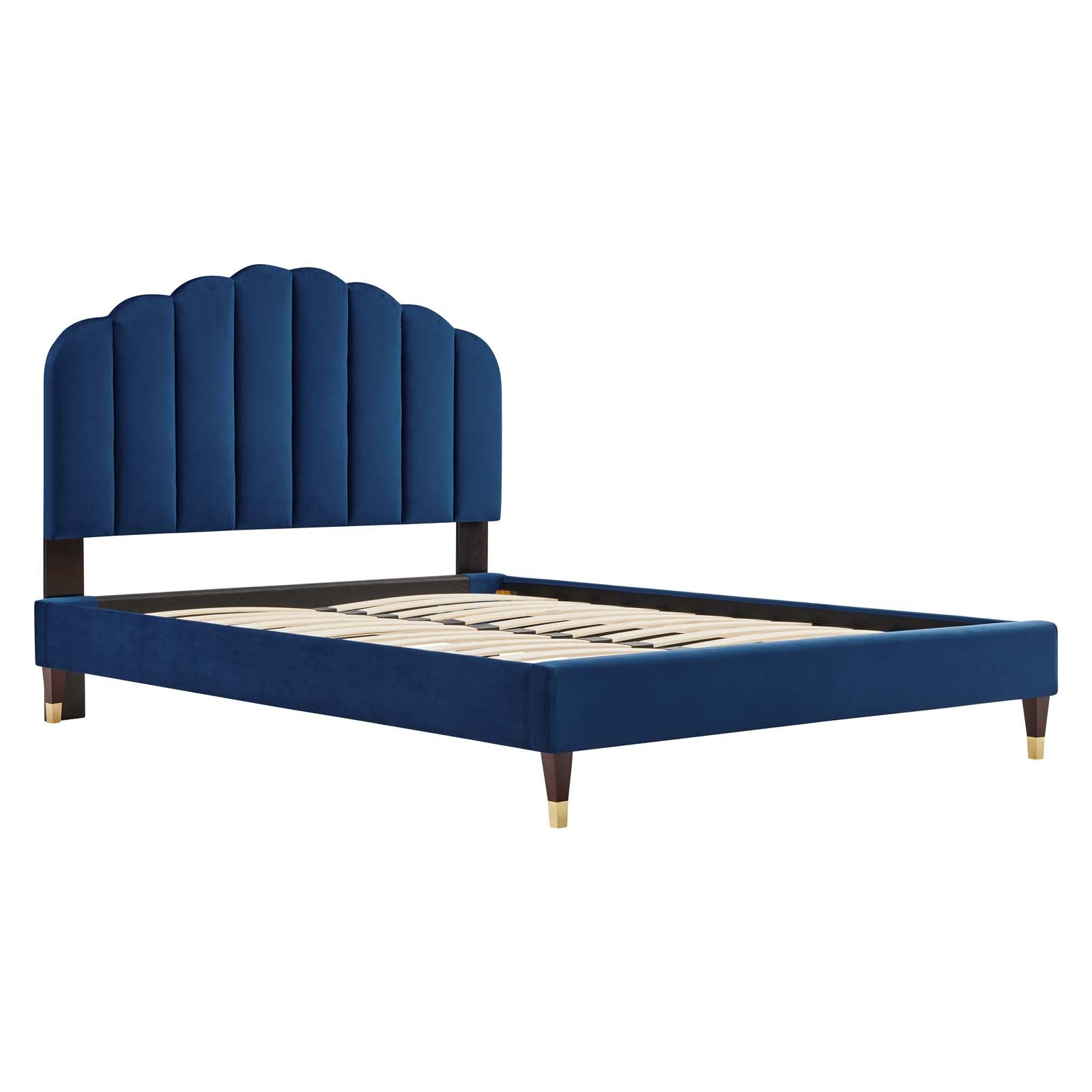 Daffodil Performance Velvet Platform Bed