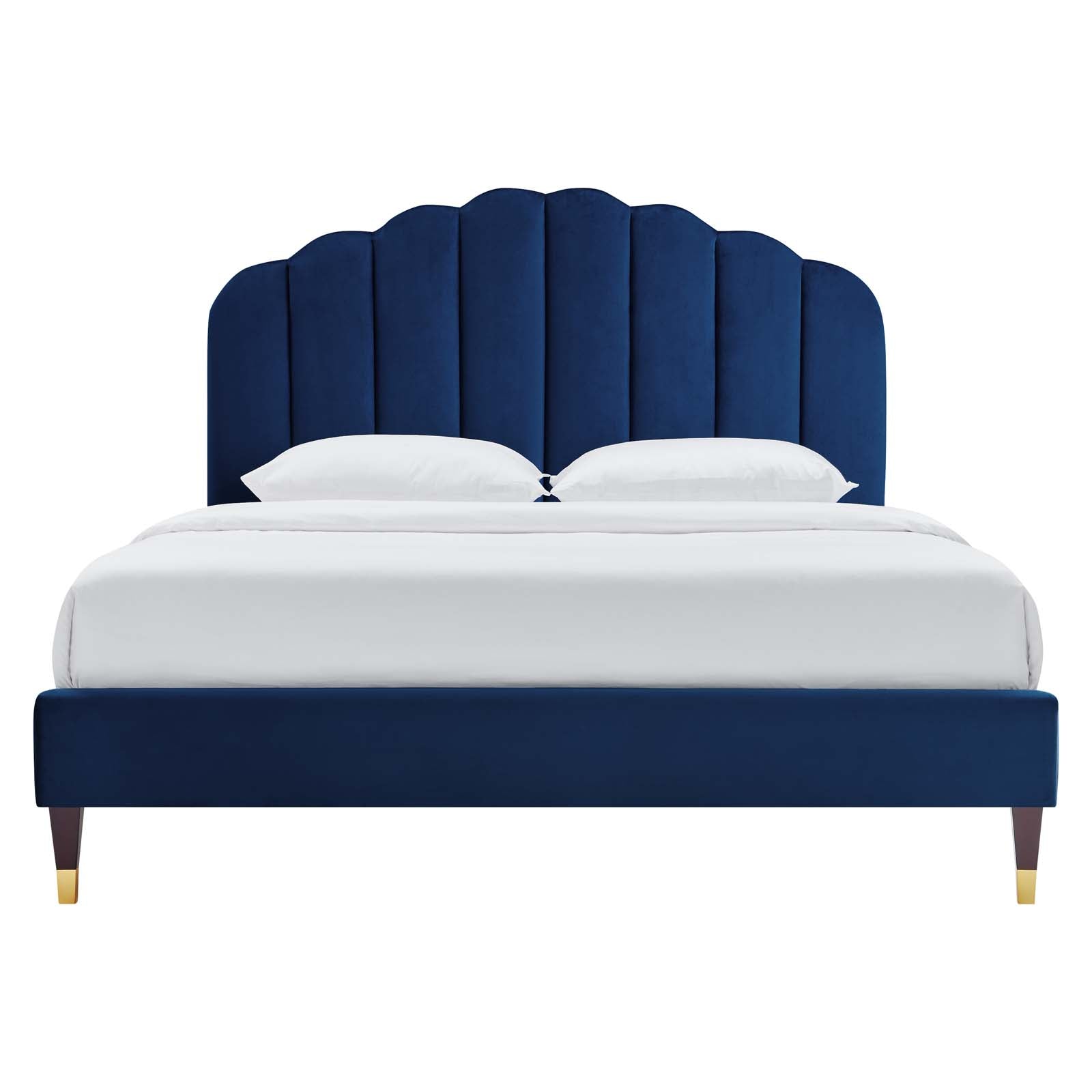 Daffodil Performance Velvet Platform Bed