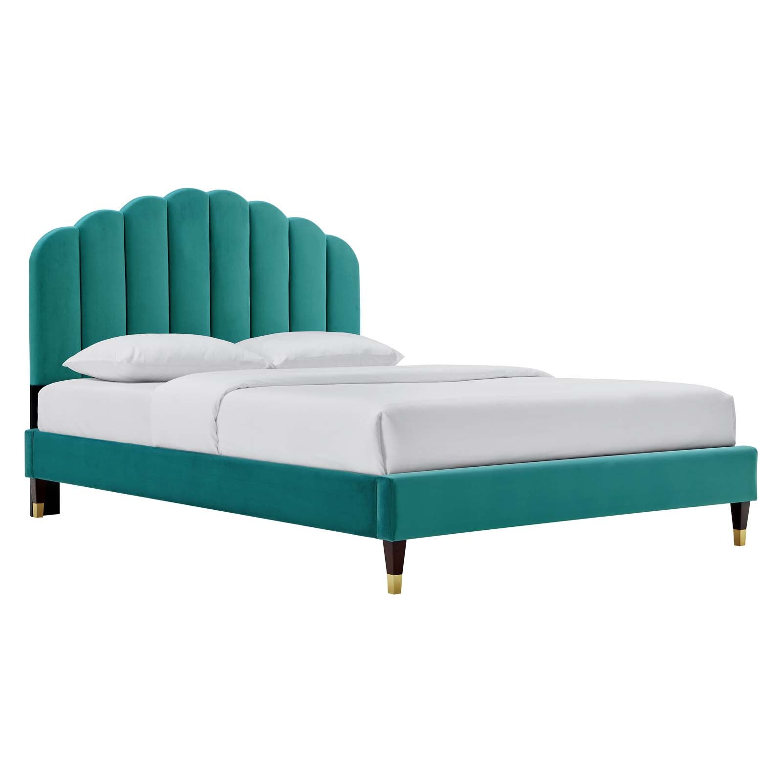 Daffodil Performance Velvet Platform Bed