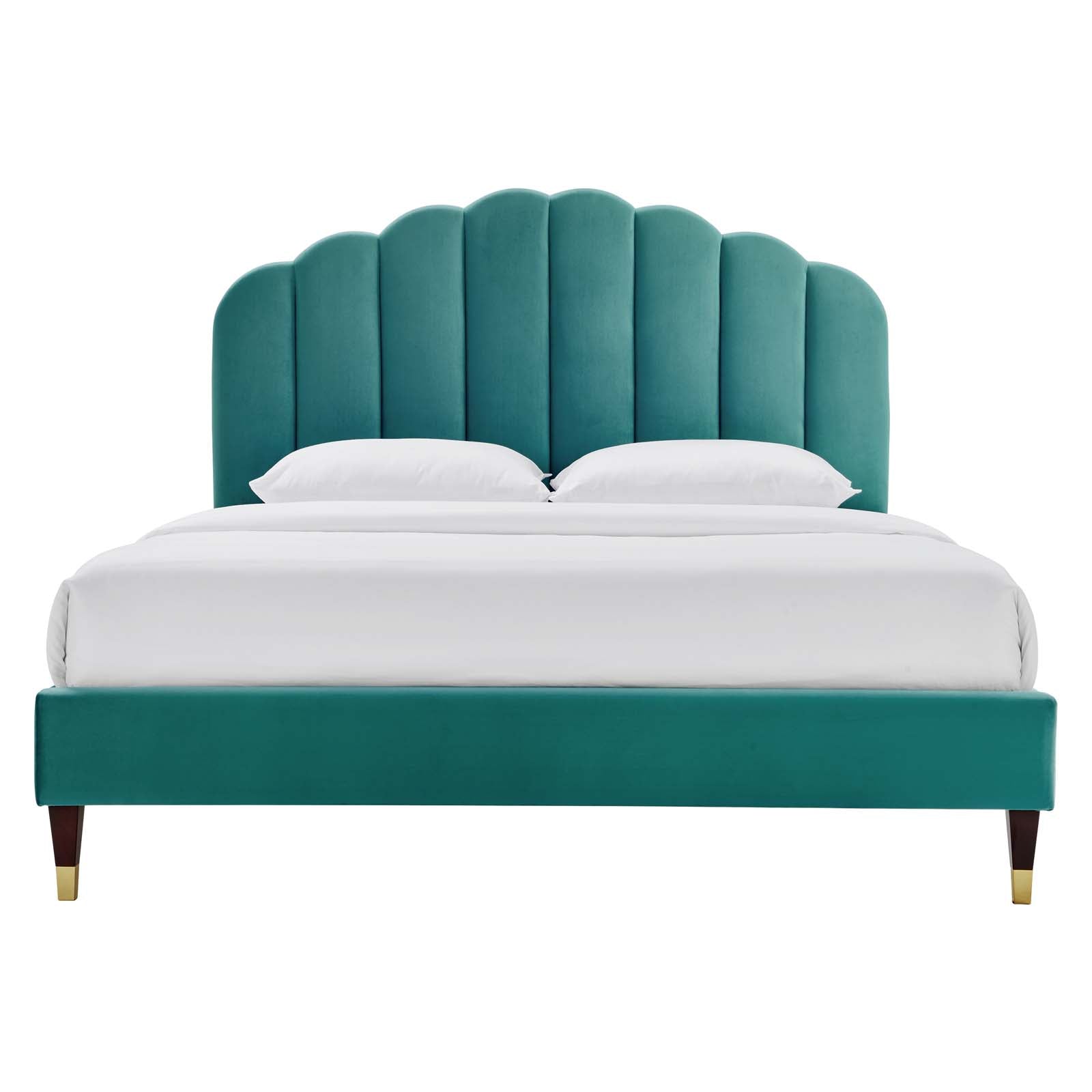 Daffodil Performance Velvet Platform Bed