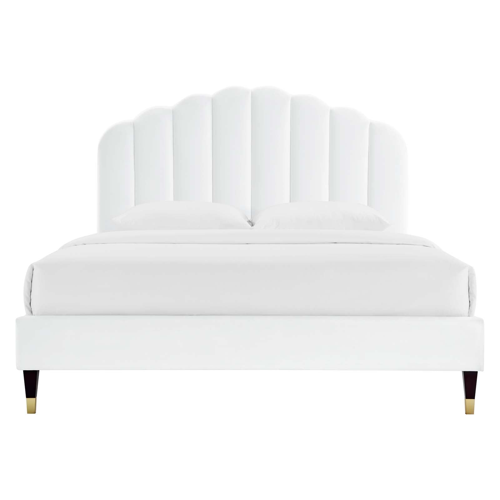 Daffodil Performance Velvet Platform Bed