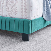 Cacey Channel Tufted Performance Velvet King Bed