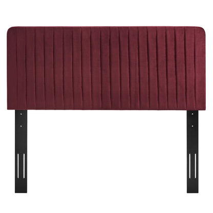 Mylah Channel Tufted Performance Velvet Twin Headboard