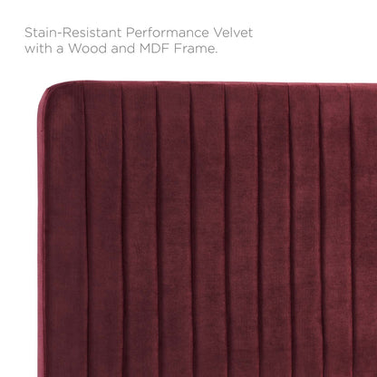 Mylah Channel Tufted Performance Velvet Full/Queen Headboard