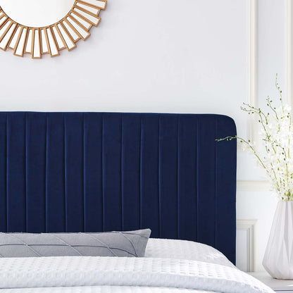 Mylah Channel Tufted Performance Velvet Twin Headboard