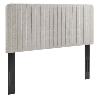 Mylah Channel Tufted Upholstered Fabric Twin Headboard