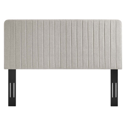 Mylah Channel Tufted Upholstered Fabric Twin Headboard