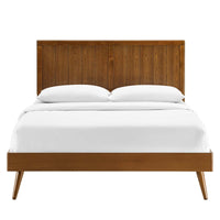 Augustine Wood Twin Platform Bed With Splayed Legs