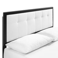 Agathe Wood Queen Platform Bed With Splayed Legs