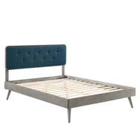 Adelina Wood Twin Platform Bed With Splayed Legs