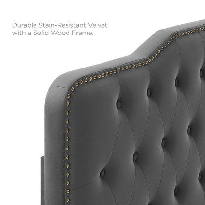 Mildred Tufted Performance Velvet Headboard
