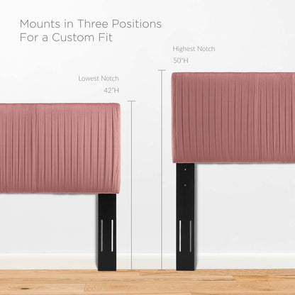 Porita Performance Velvet Twin Platform Bed