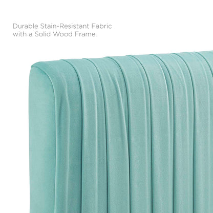 Porita Performance Velvet Full Platform Bed