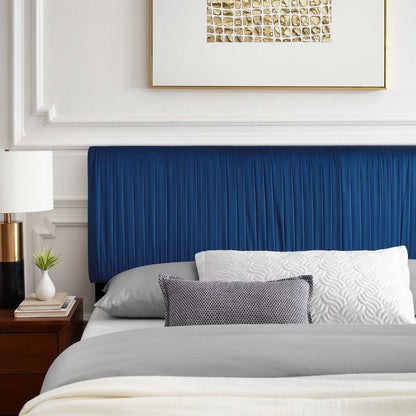 Porita Performance Velvet Full Platform Bed