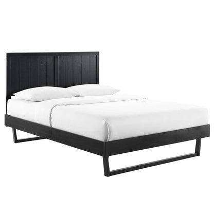 Abhita Wood King Platform Bed With Angular Frame