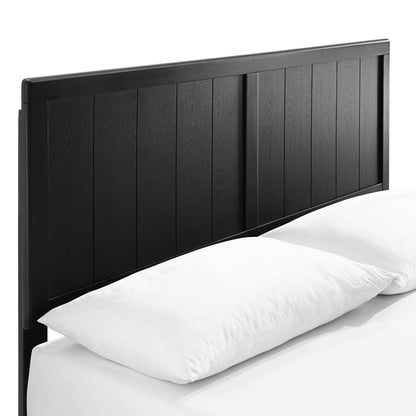 Abhita Wood King Platform Bed With Angular Frame