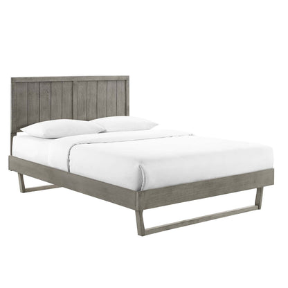 Abhita Wood King Platform Bed With Angular Frame