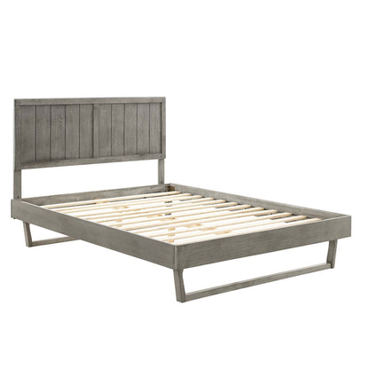 Abhita Wood King Platform Bed With Angular Frame