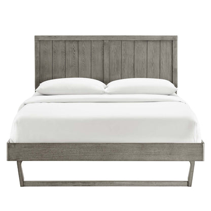 Abhita Wood King Platform Bed With Angular Frame
