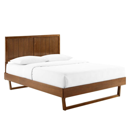 Abhita Wood King Platform Bed With Angular Frame