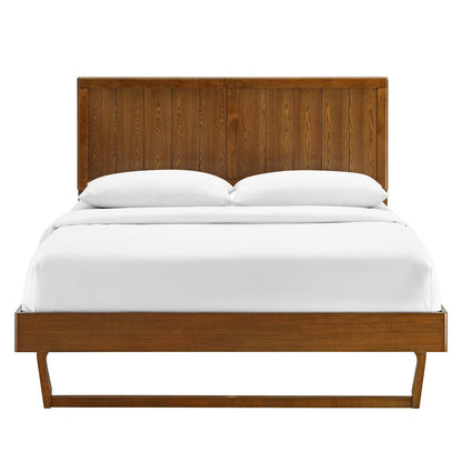Abhita Wood King Platform Bed With Angular Frame