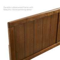 Abhita Wood Full Platform Bed With Angular Frame