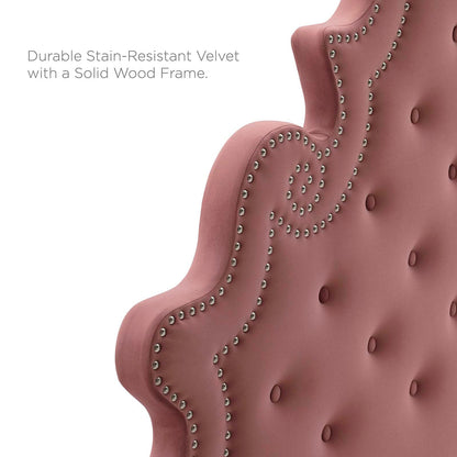 Gwyneth Tufted Performance Velvet Full Platform Bed