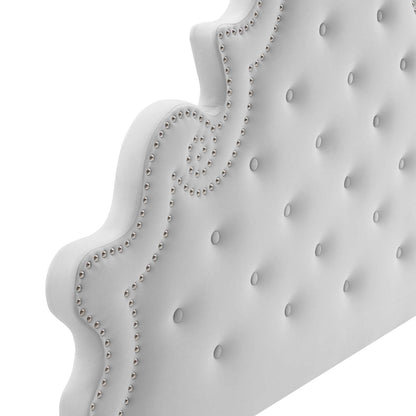 Gwyneth Tufted Performance Velvet Queen Platform Bed