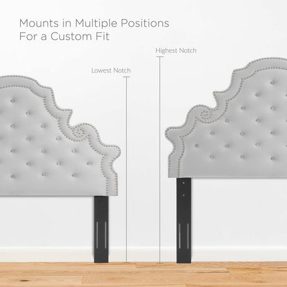 Gwyneth Tufted Performance Velvet Full Platform Bed