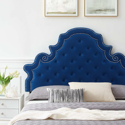 Gwyneth Tufted Performance Velvet Queen Platform Bed