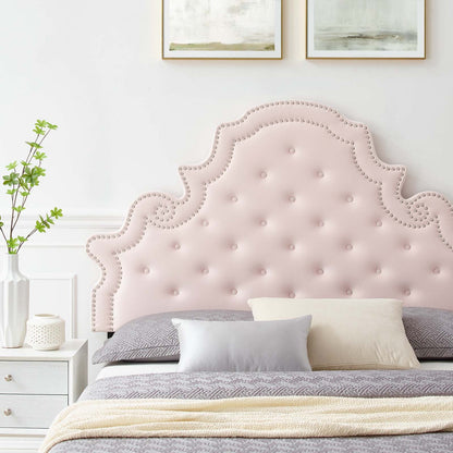 Gwyneth Tufted Performance Velvet Queen Platform Bed