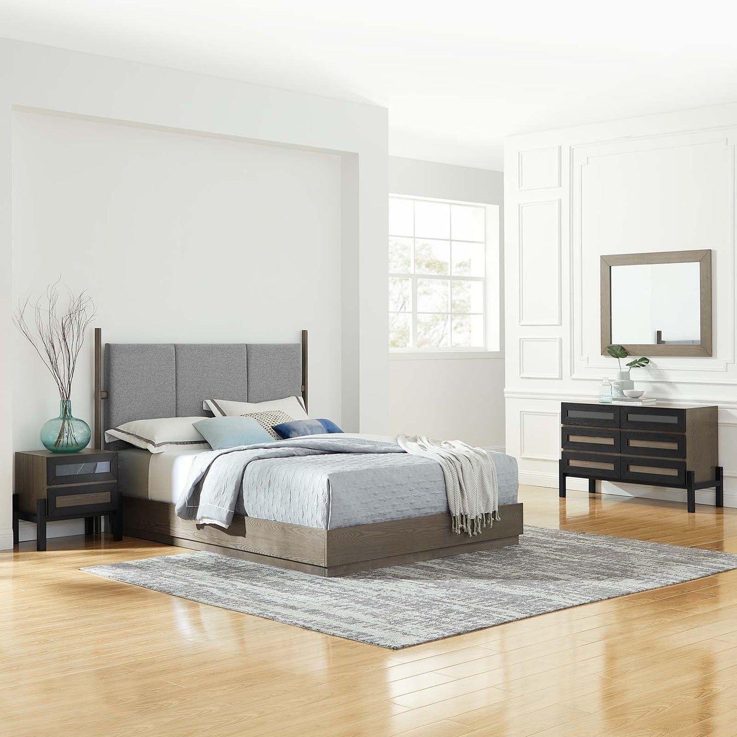 Merri 3 Piece Upholstered Bedroom Set