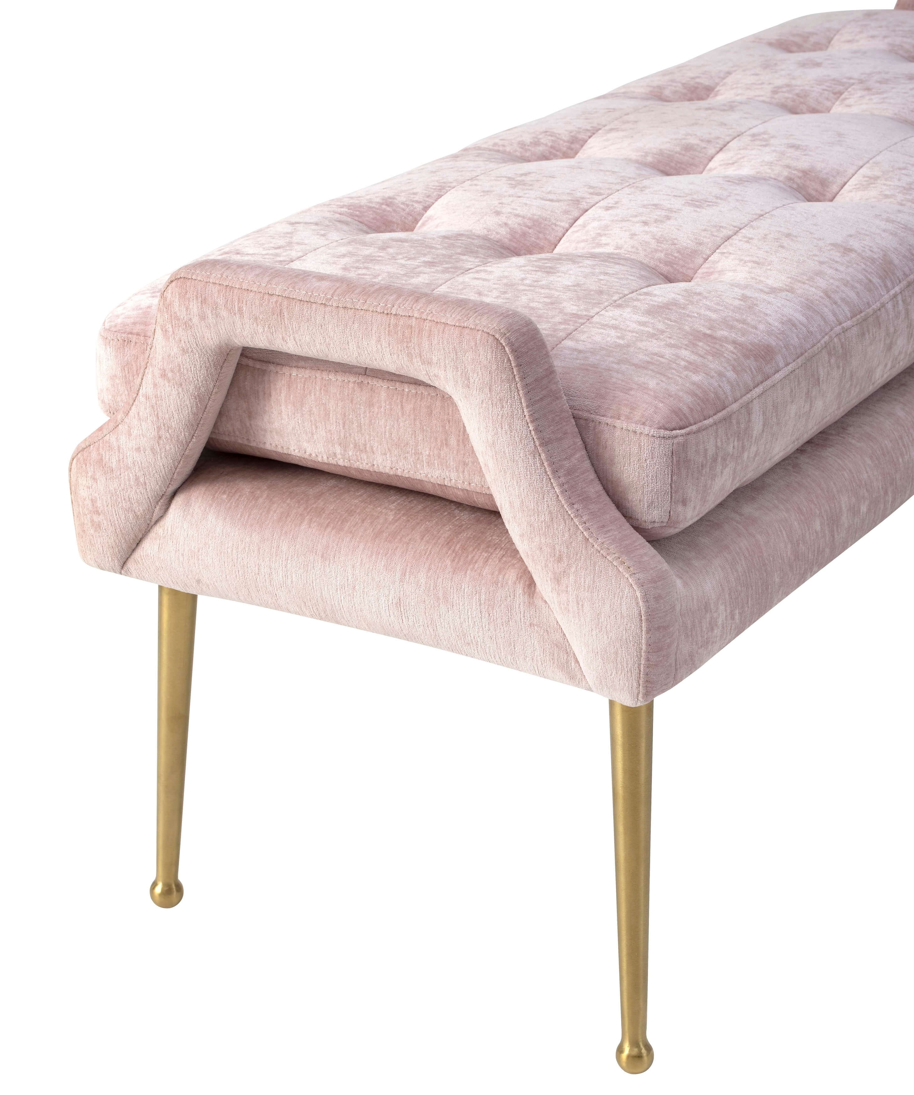 Eileen Slub Velvet Bench - living-essentials