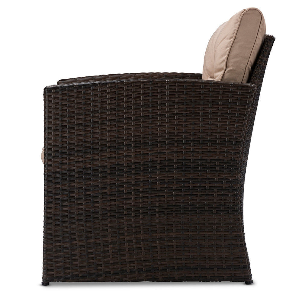 Indira 4-Piece PE Rattan Outdoor Loveseat Set - living-essentials