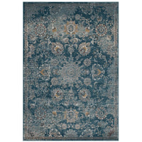 Traci 8x10 Distressed Floral Persian Medallion Area Rug