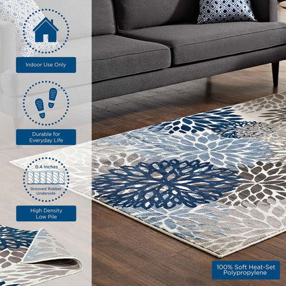 Catalina 4x6 Vintage Classic Abstract Floral Area Rug