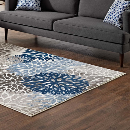 Catalina 4x6 Vintage Classic Abstract Floral Area Rug