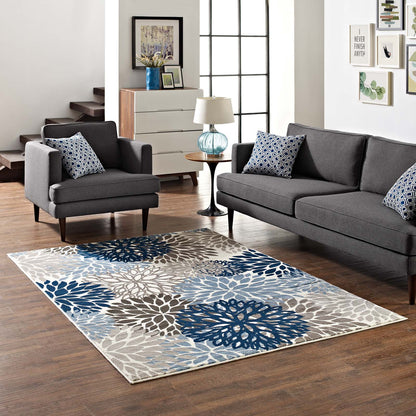 Catalina 4x6 Vintage Classic Abstract Floral Area Rug