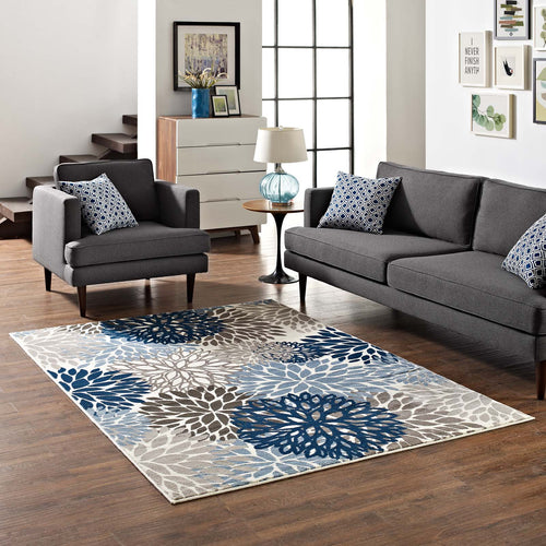 Catalina 4x6 Vintage Classic Abstract Floral Area Rug