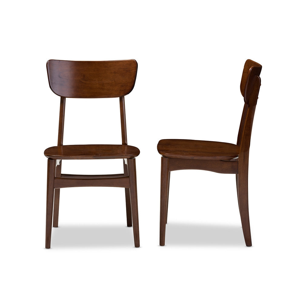 Amsterdam Mid-Century Bentwood Dining Side Chair Set of 2 - living-essentials