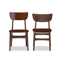 Amsterdam Mid-Century Bentwood Dining Side Chair Set of 2 - living-essentials