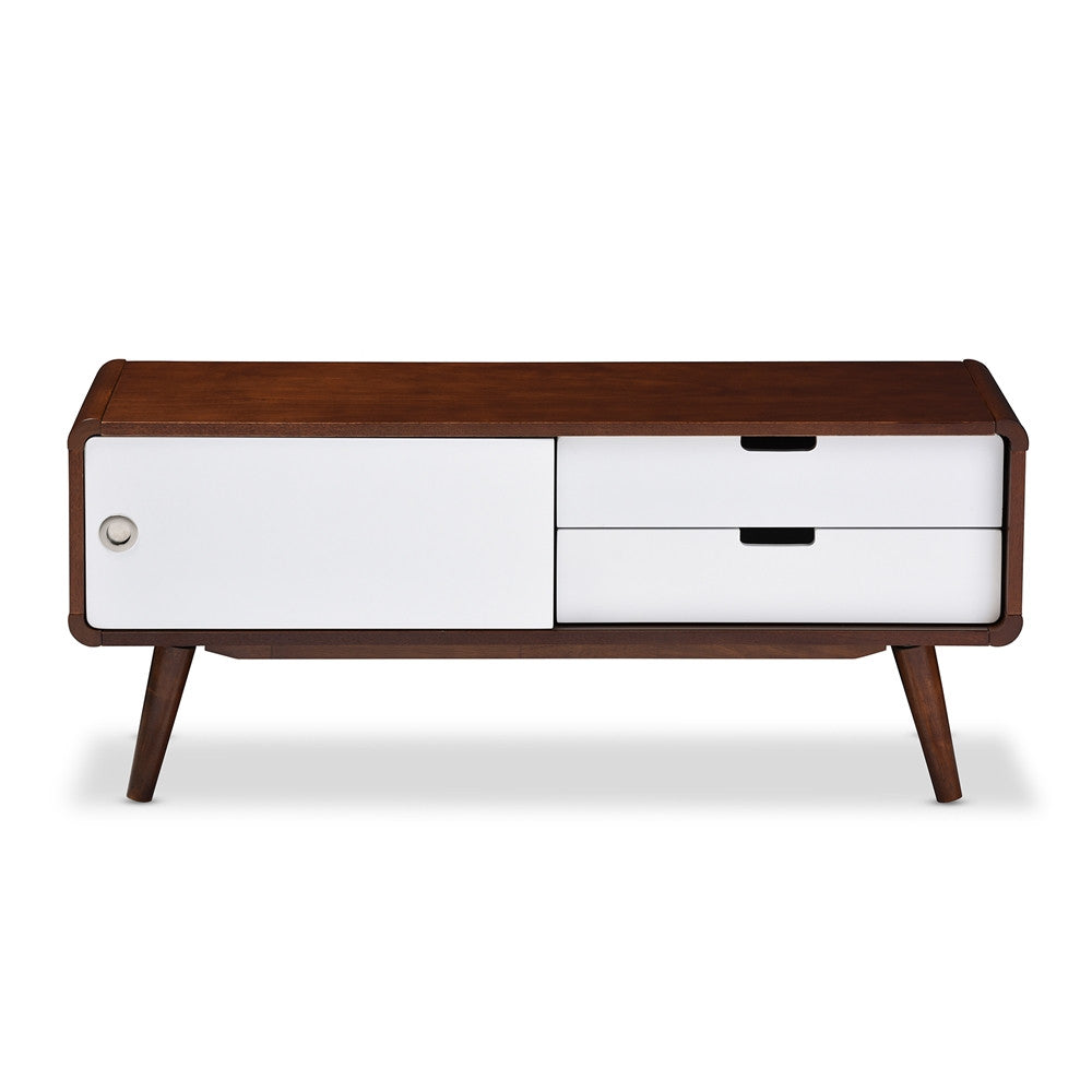 Alston Mid-century Two-tone Finish Wood TV Stand - living-essentials