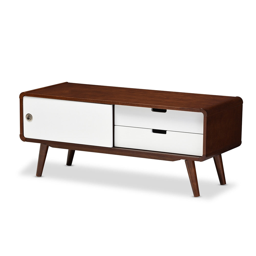 Alston Mid-century Two-tone Finish Wood TV Stand - living-essentials