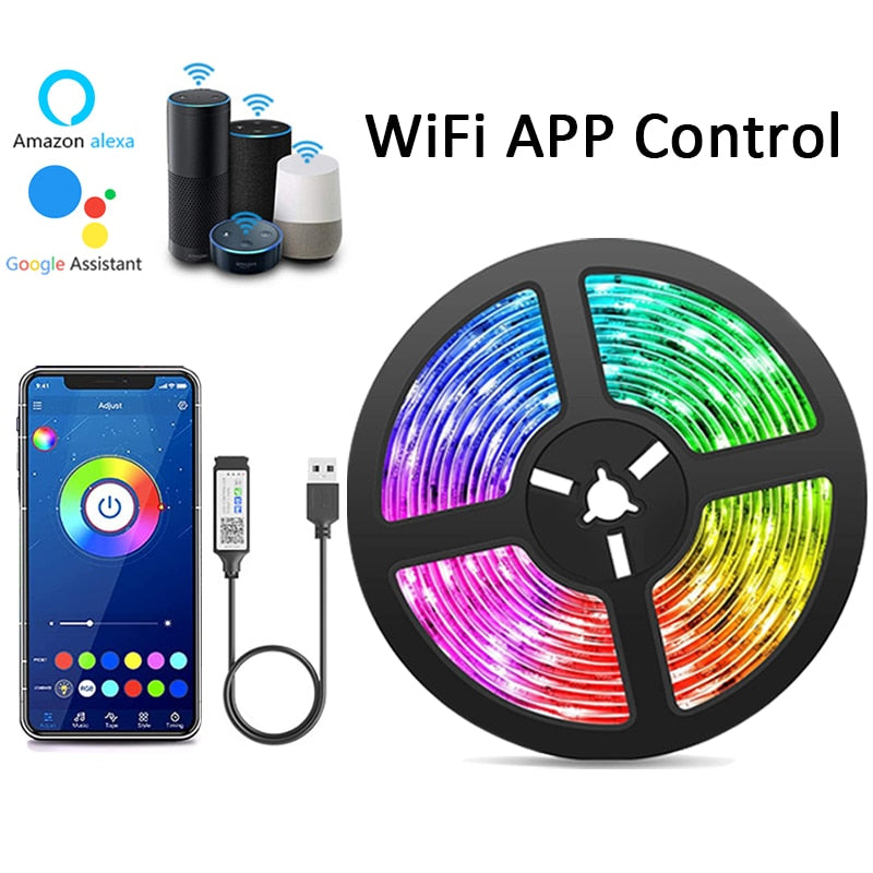 Web App Control Led Display Wifi App Control LED Strip Lights – EMFURN