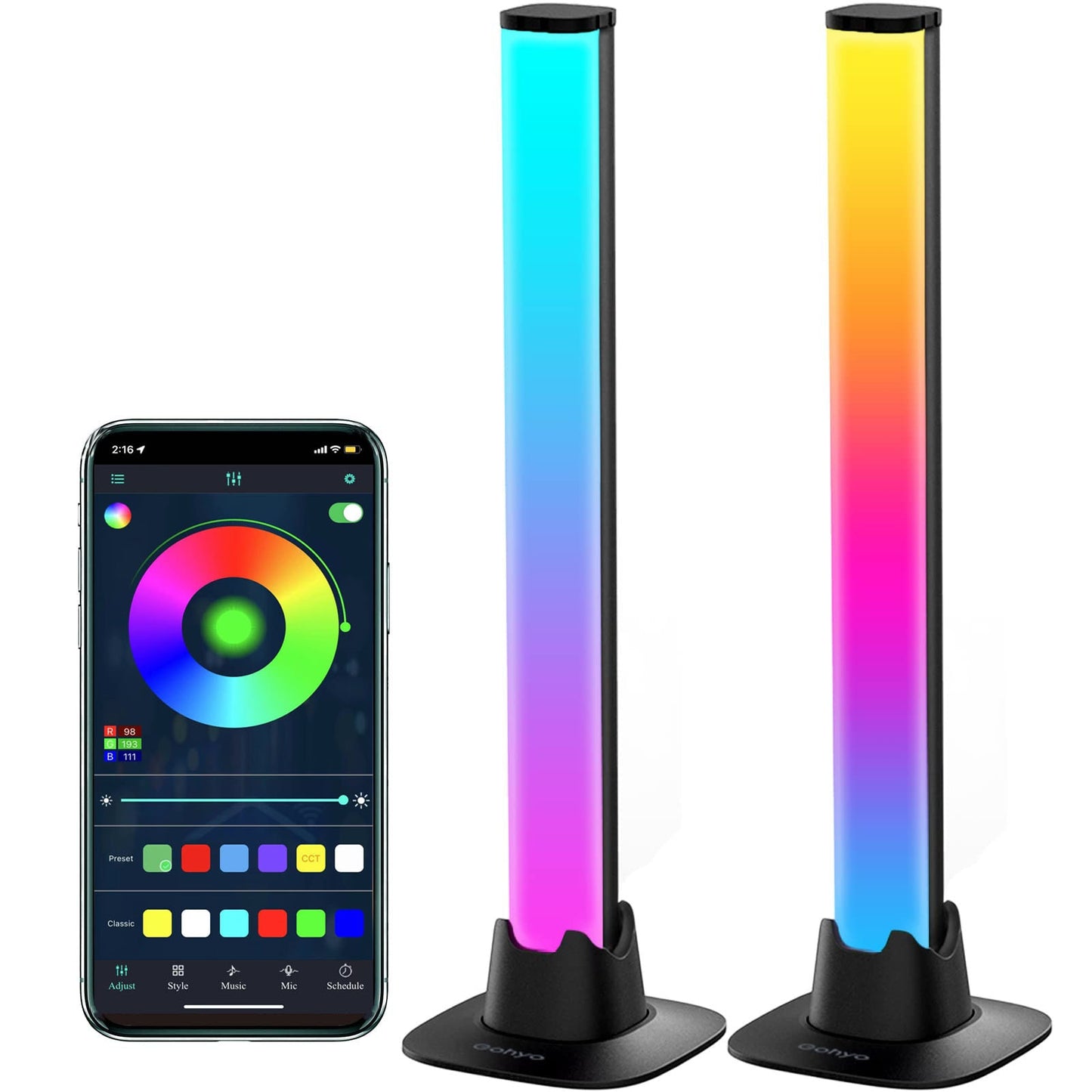 Smart Neon LED Night Light Bar Lamp