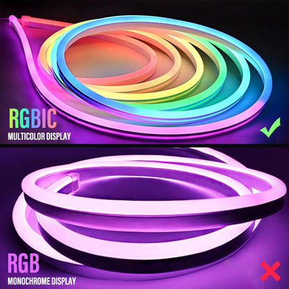 DIY Neon Rope Light with APP Control